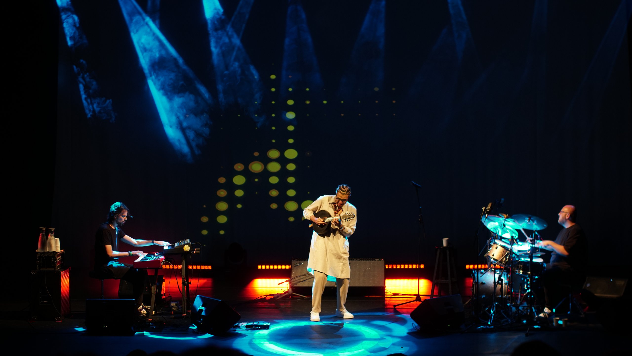 On stage
